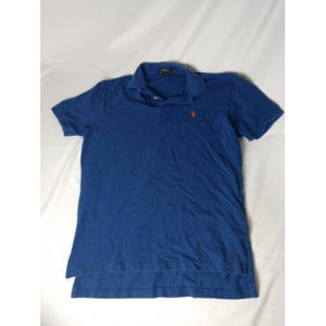 Ralph Lauren Polo Shirt Men's Medium Classic Fit Blue Pony Short Sleeve